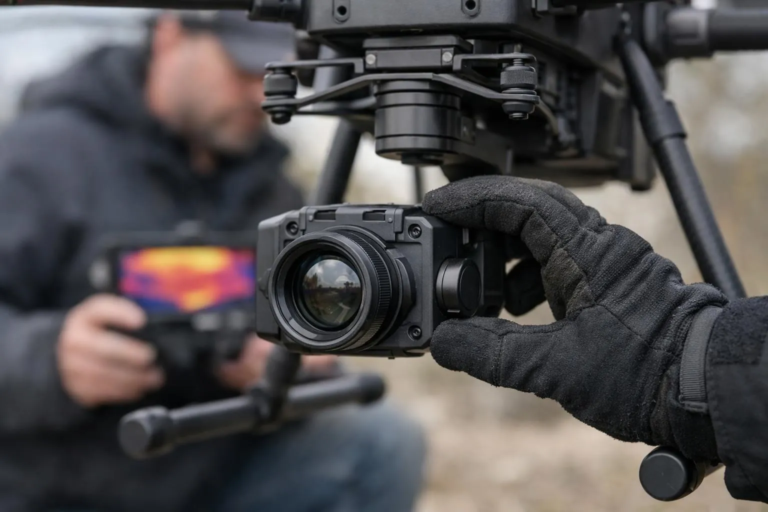 Formation thermographie drone, caméra thermique sur un drone