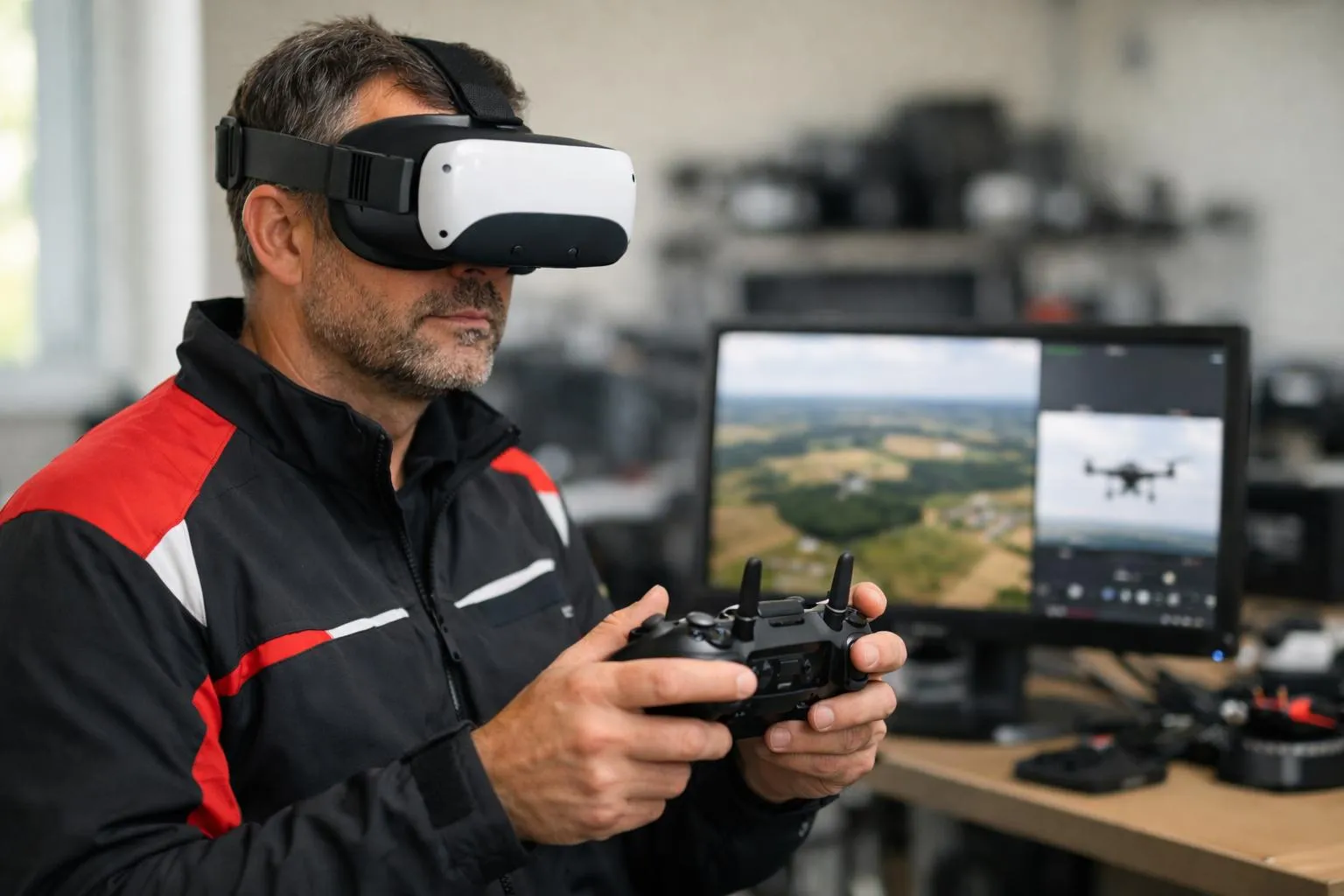 "Formation drone Alpha Tango, instructeur en réalité virtuelle"